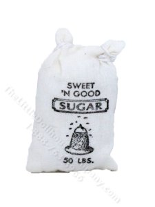 (image for) Miniature Sugar Sack for Dollhouses