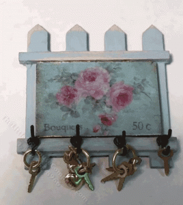 (image for) Miniature Country Fence Key Holder.