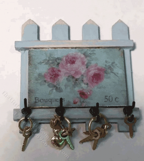 (image for) Miniature Country Fence Key Holder.