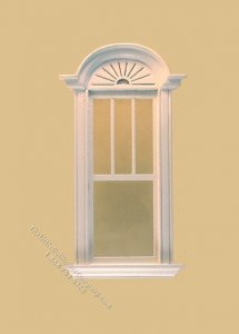 (image for) Miniature Newport Decorated Single Window White