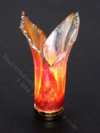 (image for) Miniature Battery Operated Pink and Orange Tulip Lamp