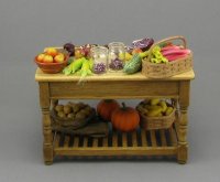 (image for) Dollhouse Scale Model Food Preparation Table by Mouse House