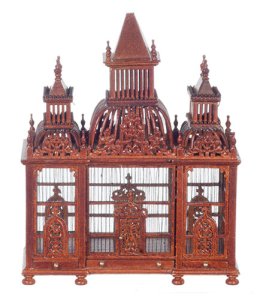 (image for) Miniature Victorian Bird Cage for Dollhouses