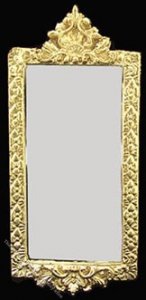 (image for) Dollhouse Scale Model Ornate Mirror