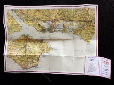 (image for) Miniature Map of Portsmouth and Isle of Wight for Dollhouses