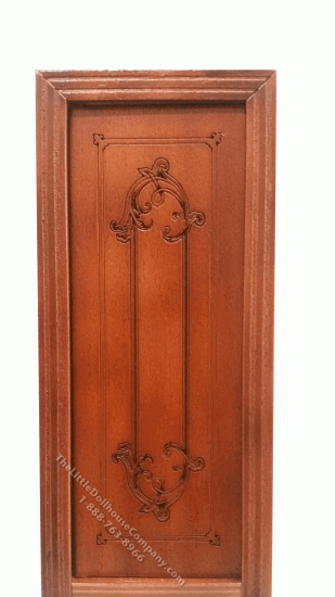 (image for) Miniature Walnut Vivian Interior Door for Dollhouses