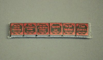 (image for) 1/2" Scale E. A. Poe Book Set (5pc)