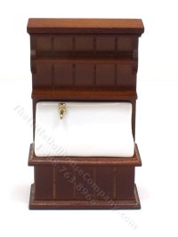 (image for) Half Scale Miniature Porcelain Kitchen Sink with Wood Cabinet