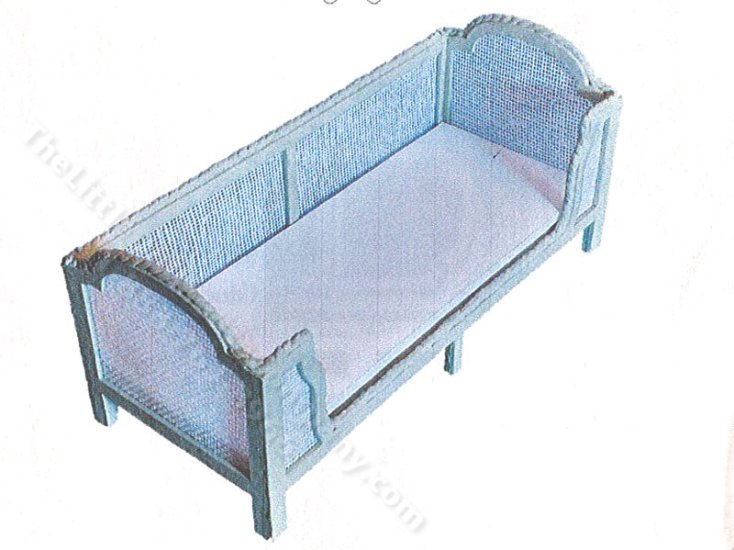 (image for) Miniature Half Scale Victorian Daybed Kit