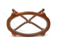 (image for) Dollhouse Scale Glass Top Walnut Coffee Table