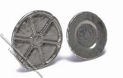 (image for) Dollhouse Scale Model Chrome Lazy Susan