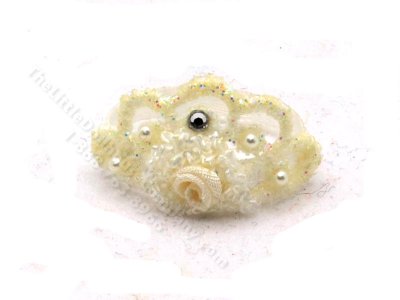 (image for) Miniature Handmade White Lace Tiara