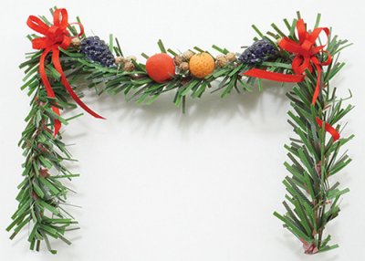 (image for) Miniature Della Robbia Fireplace Garland for Dollhouses