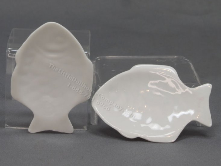 (image for) Miniature White Ceramic Fish Dish