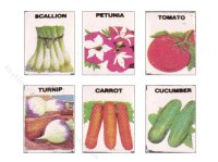 (image for) Miniature Seed Packets for Dollhouses (6pcs)