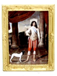 (image for) Miniature 15th Century Royal Portrait Framed by Judith Blondell
