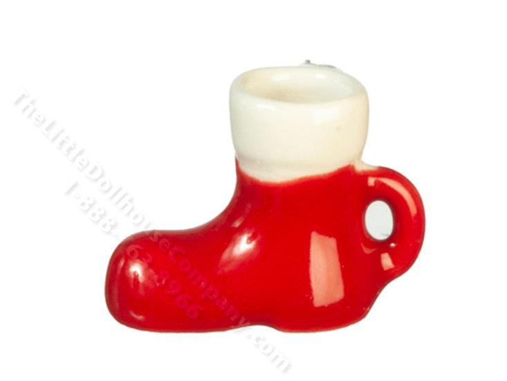 (image for) Miniature Santa Boot Mug for Dollhoses
