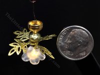 (image for) 1:48 Scale Miniature 3V Flower Fan Ceiling Light for Dollhouses