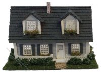 (image for) 144th Inch Scale 3/4 Cape Cod Dollhouse Kit