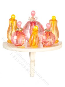 (image for) Miniature Perfume Shelf for Dollhouses