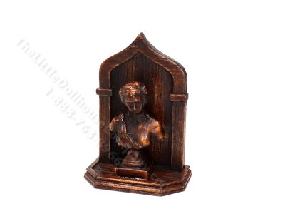 (image for) Miniature Signed Gothic Wall Statue Bust by Michael Mortimer