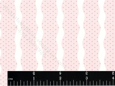 (image for) Pink Dot and Icing Stripe Miniature Wallpaper for Dollhouses
