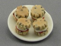 (image for) Dollhouse Scale Scones with Jam and Cream by Charlotte Wilmott