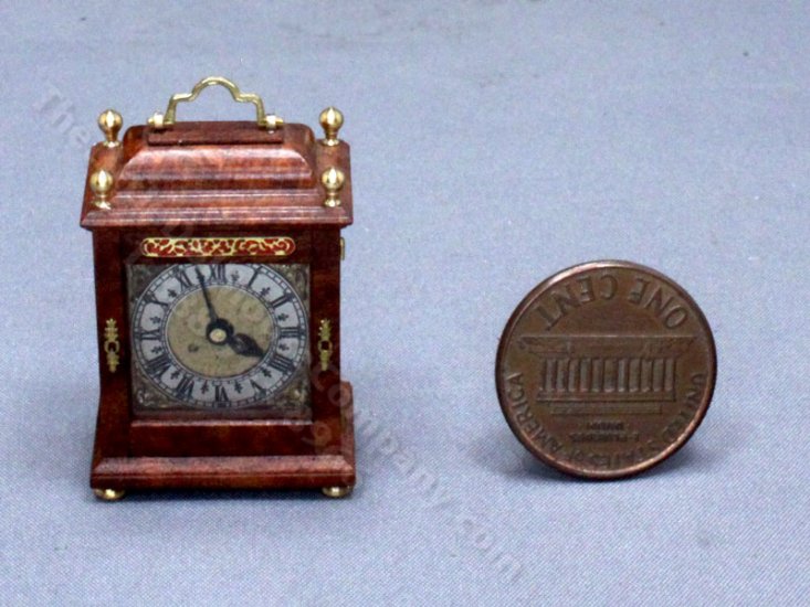 (image for) Vintage Miniature Mantle Clock by Malcolm Hall
