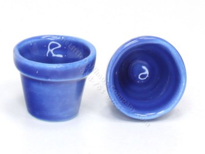 (image for) Miniature Blue Glazed Ceramic Pot