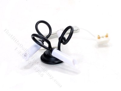 (image for) Miniature 3 Light Modern Ceiling Light for Dollhouses - Black