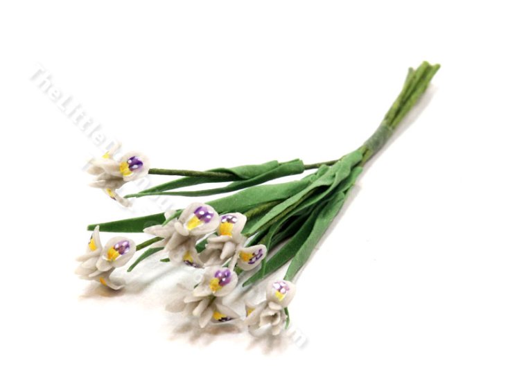 (image for) Miniature Bouquet of Irises for Dollhouses