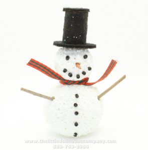 (image for) Miniature Dollhouse Snowman 3" Tall