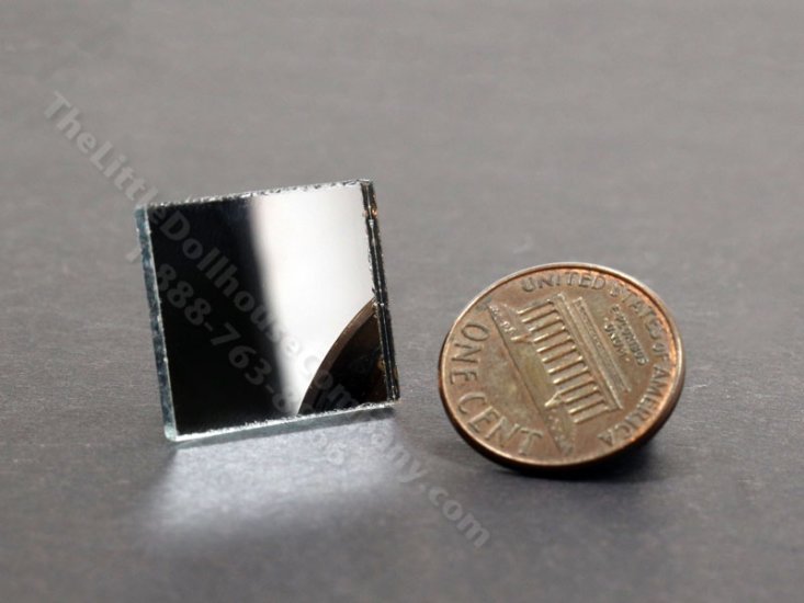 (image for) Miniature Square Mirror by Keenderson for Dollhouses