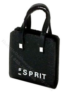 (image for) Miniature Black Purse for Dollhouses - Esprit