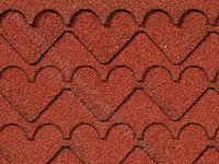 (image for) Dollhouse Scale Model Red Heart Asphalt Shingles