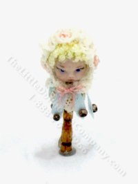 (image for) Miniature Baby Doll on Stick for Dollhouses