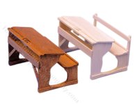 (image for) Miniature Wood School Desk Kit
