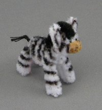 (image for) Miniature Zebra By Sue Wilkes of Shoebutton Bears