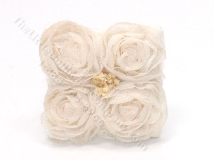 (image for) Pillow with Blush Florettes by Judith Blondell