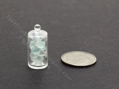 (image for) Miniature Glass Jar of Sea Glass for Dollhouses