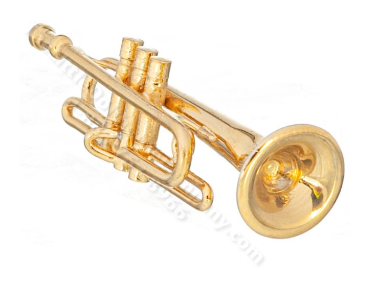 (image for) Miniature 2" Trumpet For Dollhouses