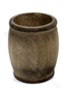 (image for) Miniature Wooden Wash Tub for Dollhouses