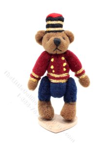 (image for) Miniature Marching Band Bear for Dollhouses