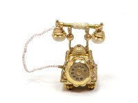(image for) Miniature Handcrafted Antique Style Rotary Dial Phone for Dollhouses