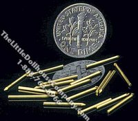 (image for) Headless Brass Pins for Dollhouse Models (approx. 36/pack)