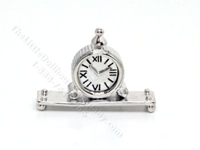 (image for) Miniature Sleek Mantle Clock for Dollhouses