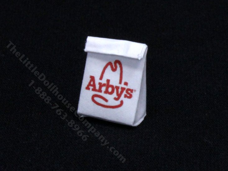 (image for) Miniature Fast Food Take Out Bag for Dollhouses