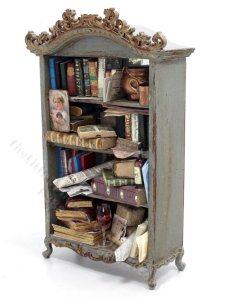 (image for) Miniature Bookshelf by Twylla Charles for Dollhouses