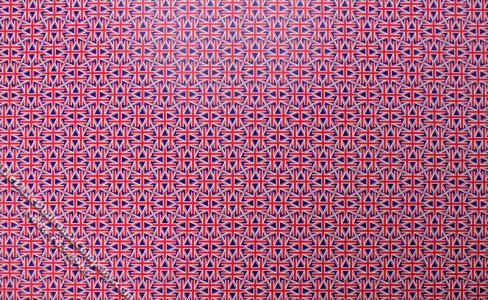(image for) Medium Size Union Jack Miniature Wallpaper for Dollhouses
