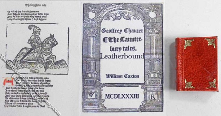 (image for) Miniature Book: 'The Canterbury Tales'